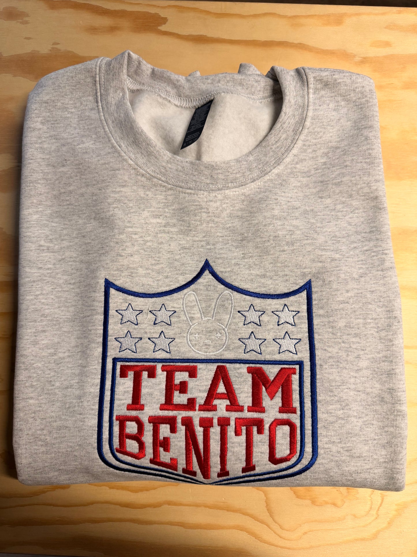 Team Benito Gray Sweater