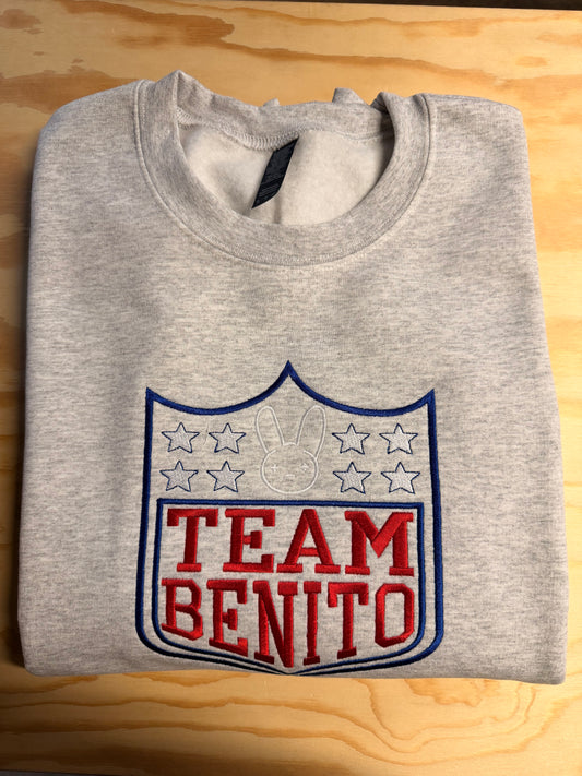 Team Benito Gray Sweater
